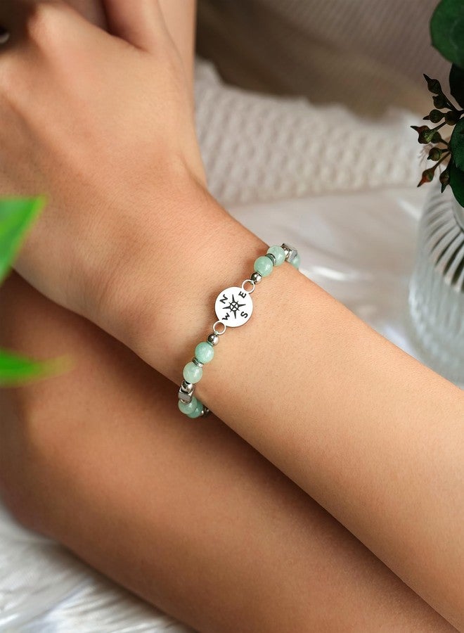 Shonyin Travel Gifts for Women for Travelers Women, Compass Bracelet Trip Gifts for Women People Who Love to Travel A Lot - Image 3